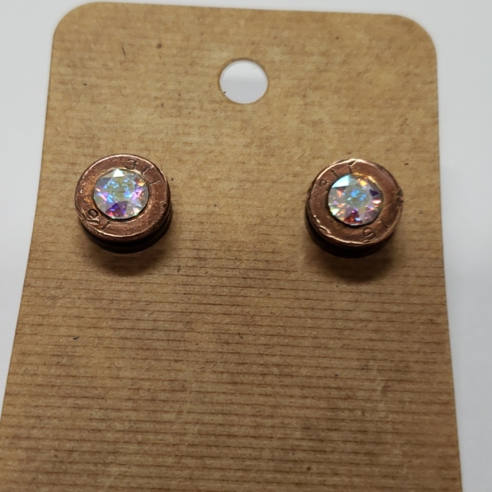 Handmade bullet earrings